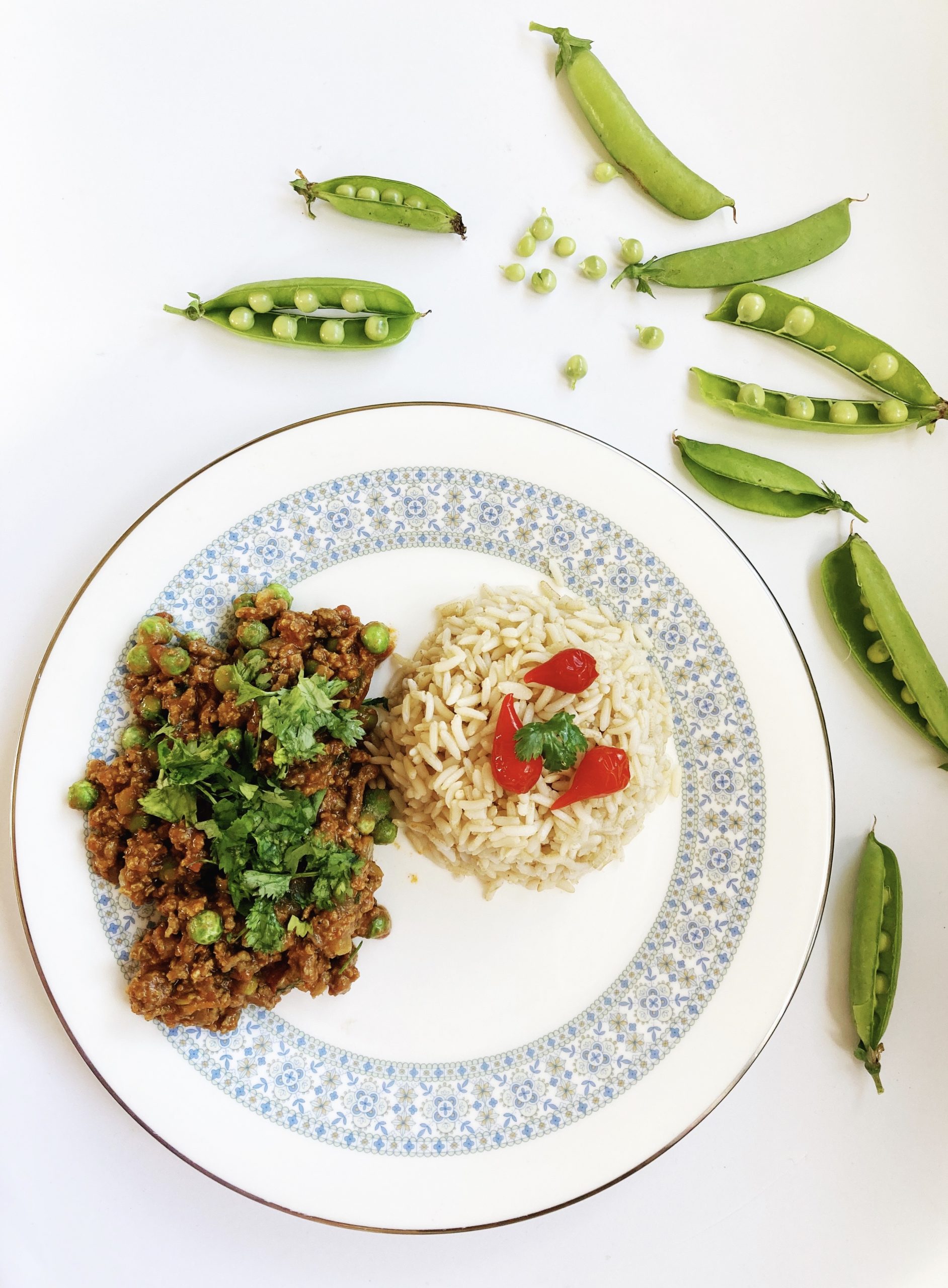 An easy recipe for a tasty Beef Keema Curry with peas