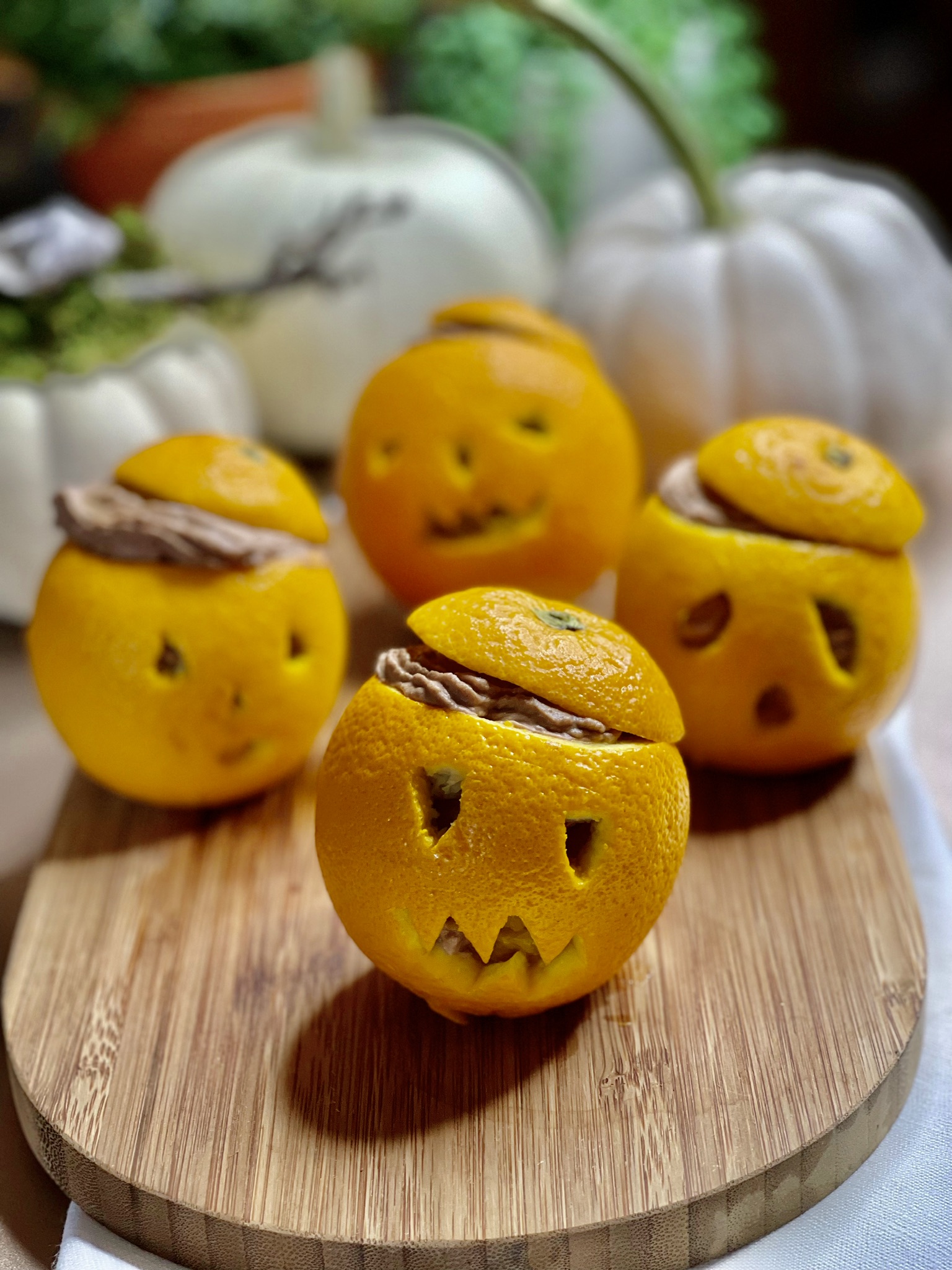 Chocolate orange Halloween Lanterns - Eating Ideas