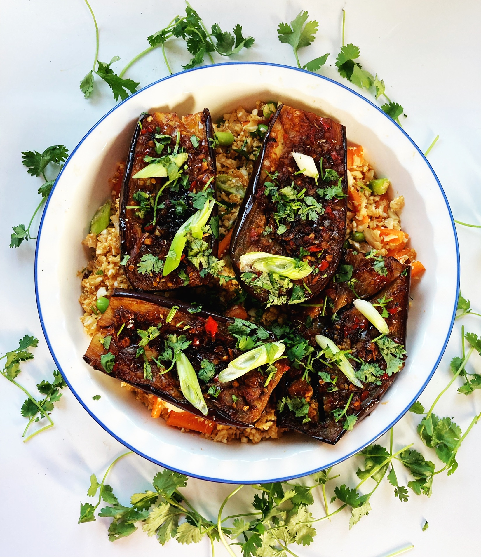 Sticky chilli & soy aubergines Eating Ideas
